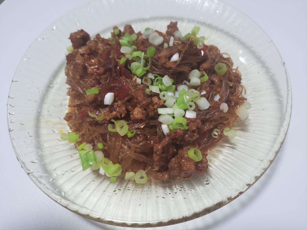 肉末粉丝煲（蚂蚁上树，干捞粉丝煲）