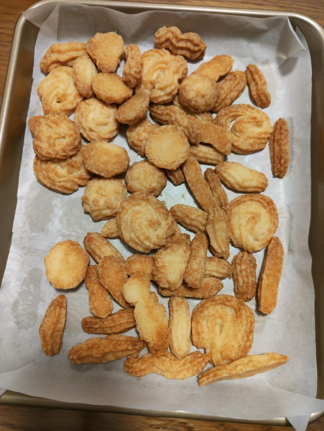 曲奇饼干，完美配方超好挤，酥到不敢碰，一个月还能酥掉渣