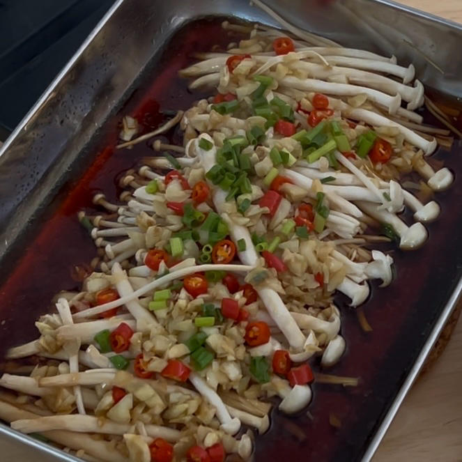 蒜蓉烤金针菇（烤箱版）