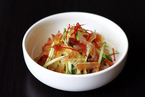 黄瓜拌海蜇的做法