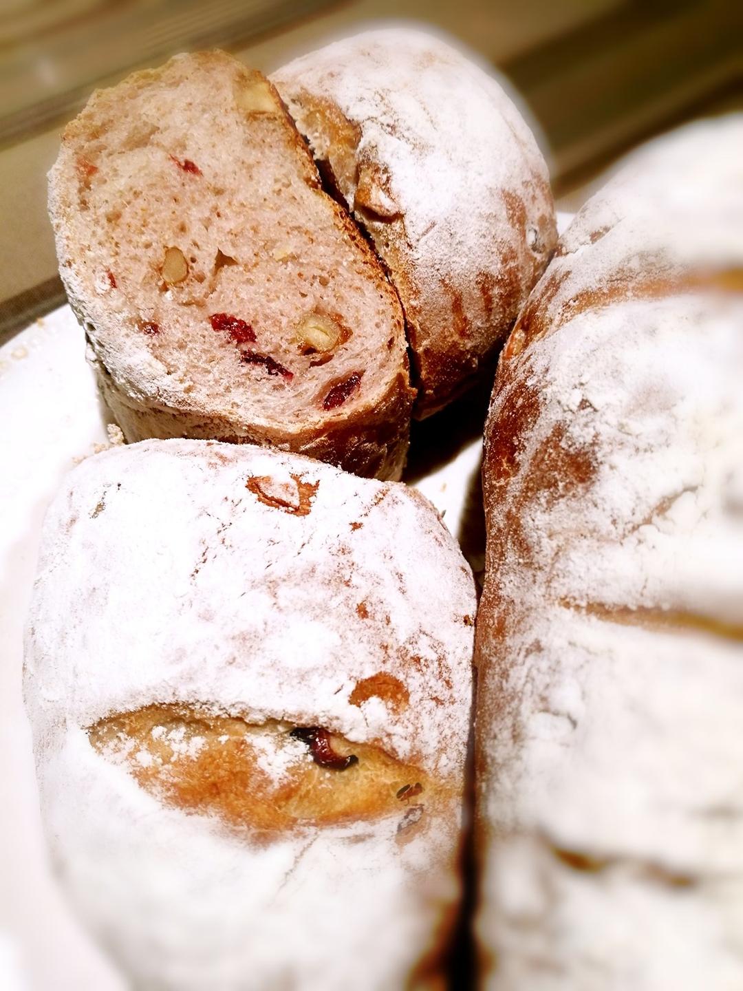 全麦核桃包～软欧包