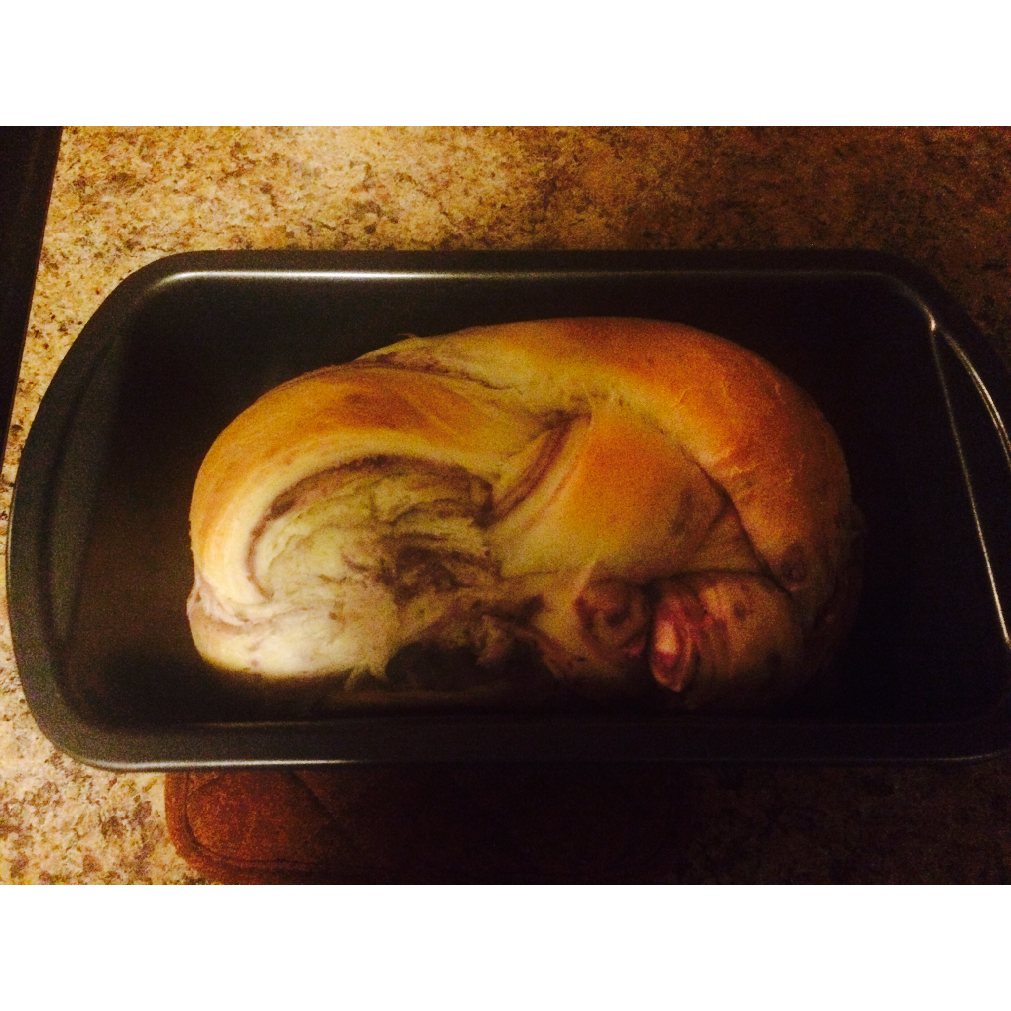 紫薯手撕面包（无需揉出膜）