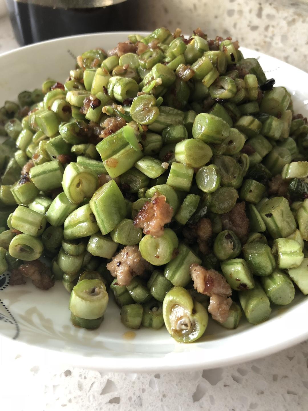 肉末四季豆的做法