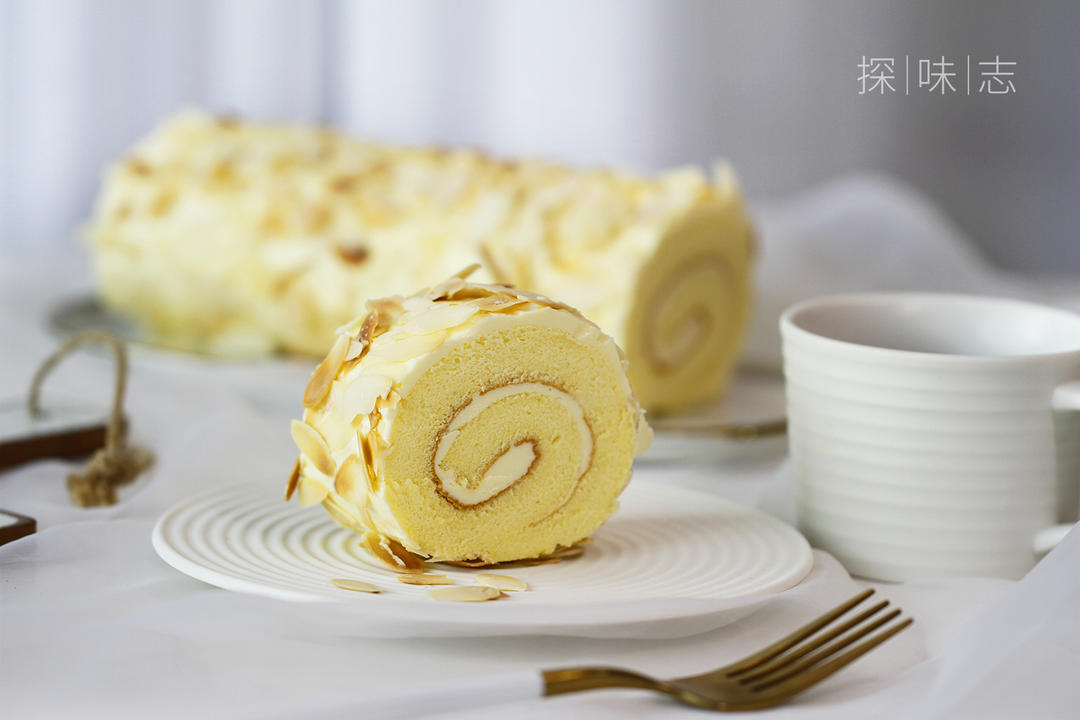 咸奶油杏仁蛋糕卷的做法