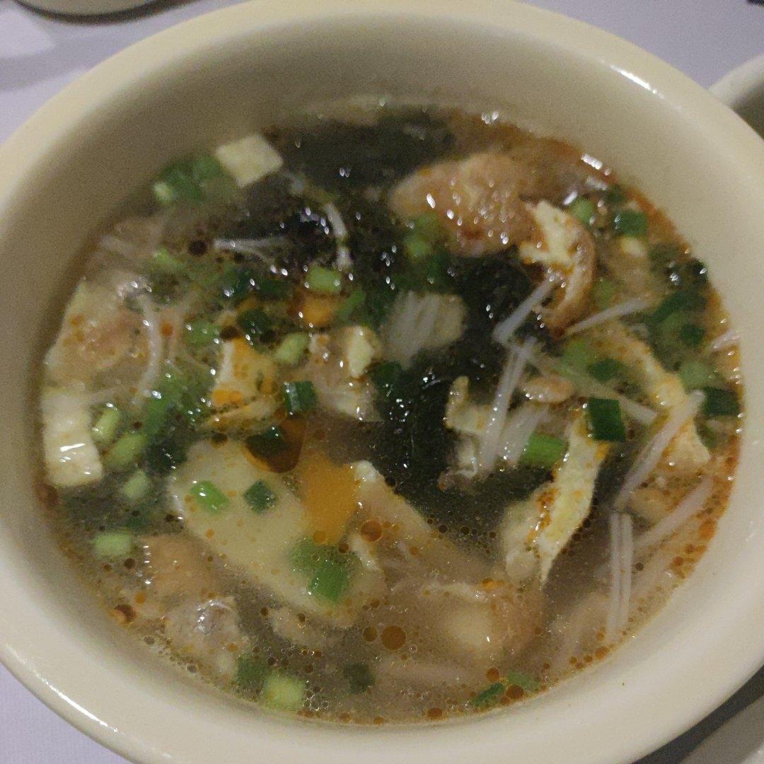 低卡鲜美的紫菜虾滑汤！好喝不胖减脂餐