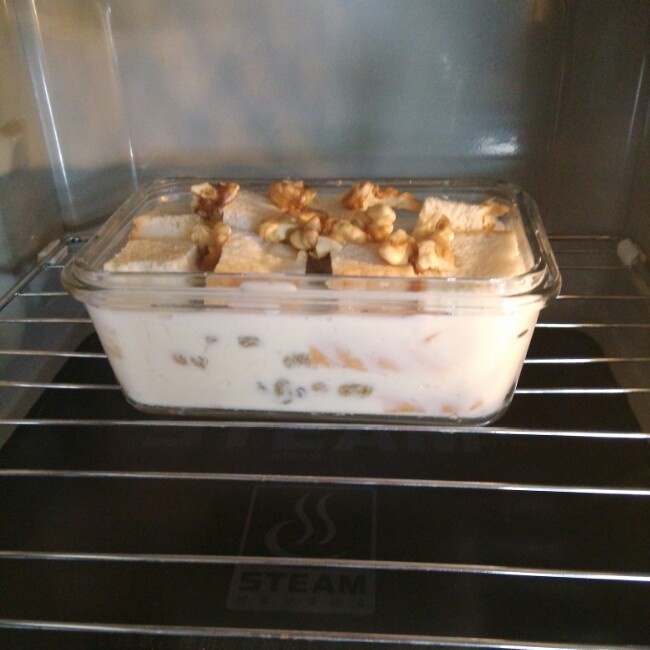 微波炉版面包布丁