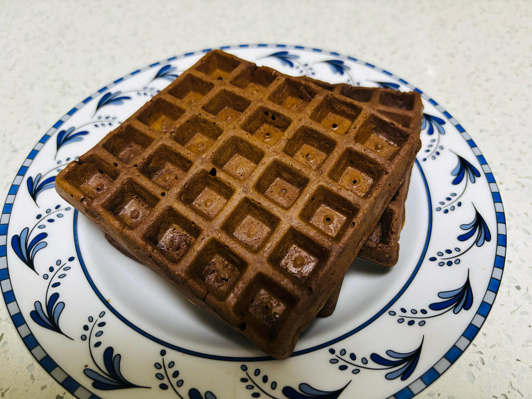 可可糯米华夫饼