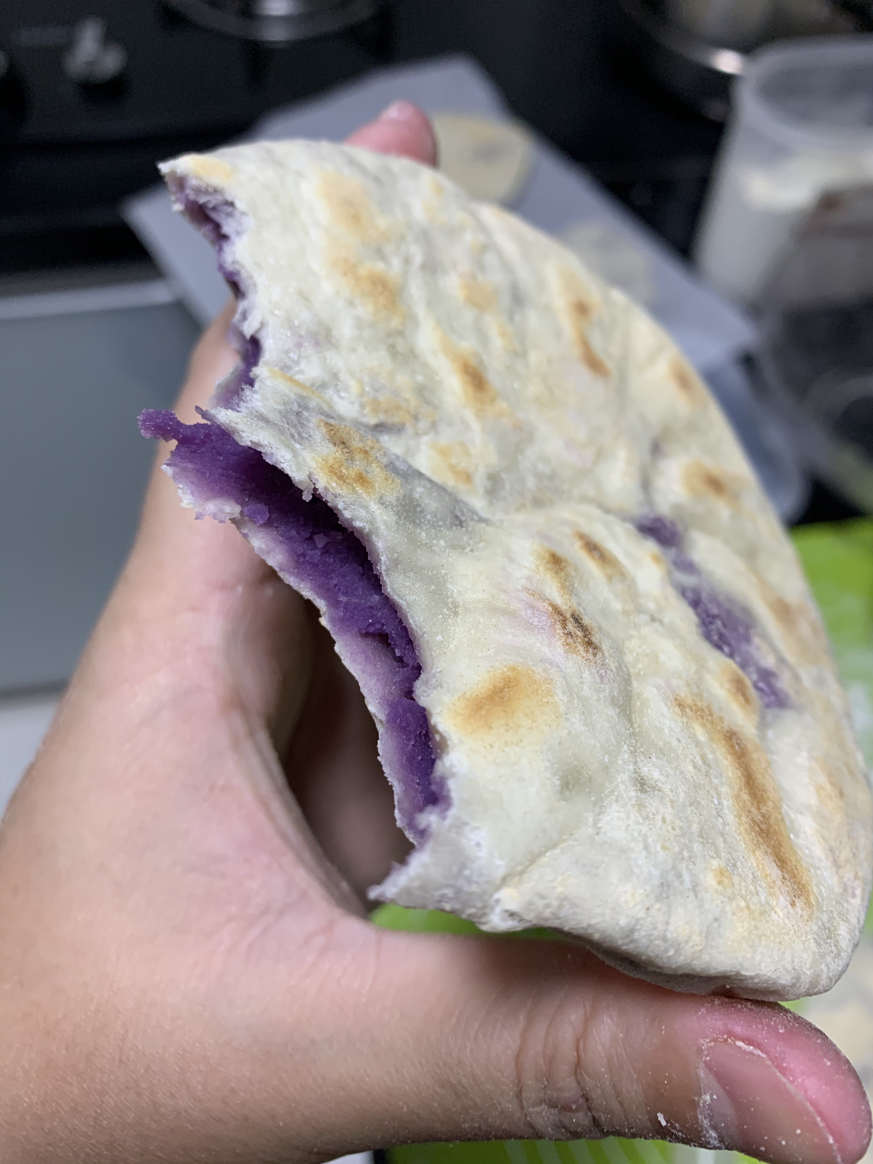 紫薯饼 无油