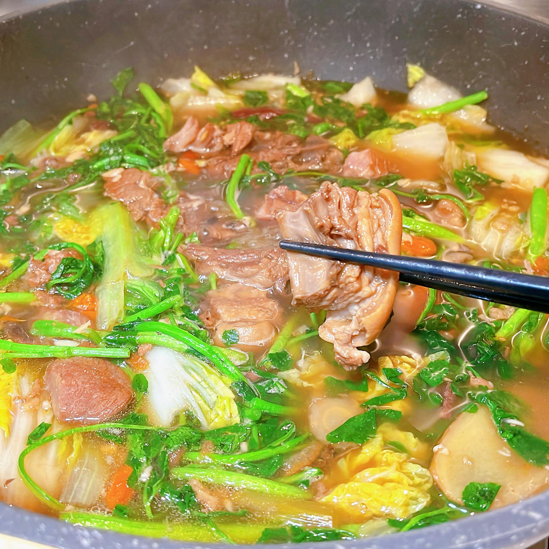 羊排羊肉煲火锅（白汤）