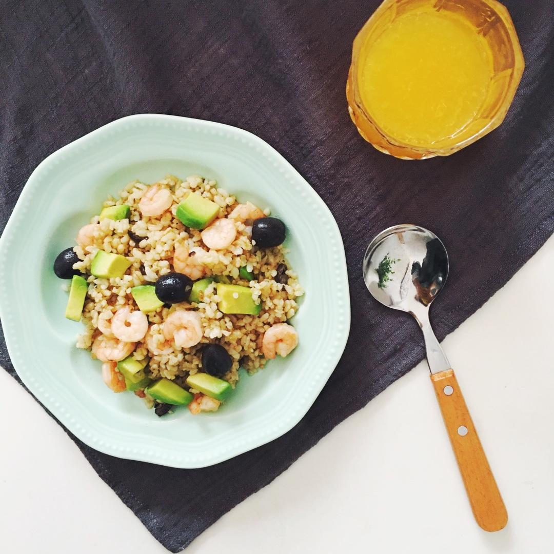 牛油果虾仁炒饭