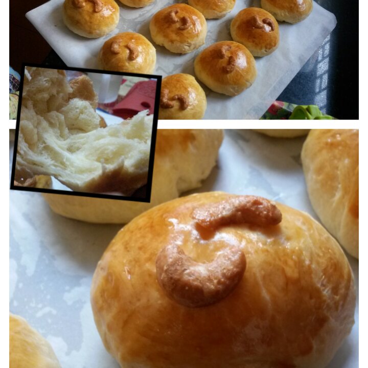鲜奶油小餐包（一次发酵）