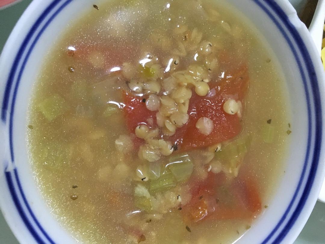 Green Lentil Soup