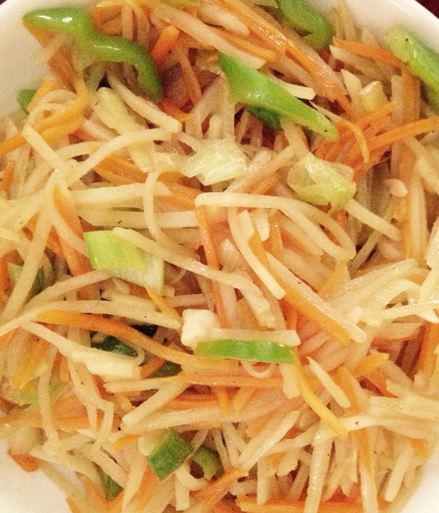 炒胡萝卜土豆丝