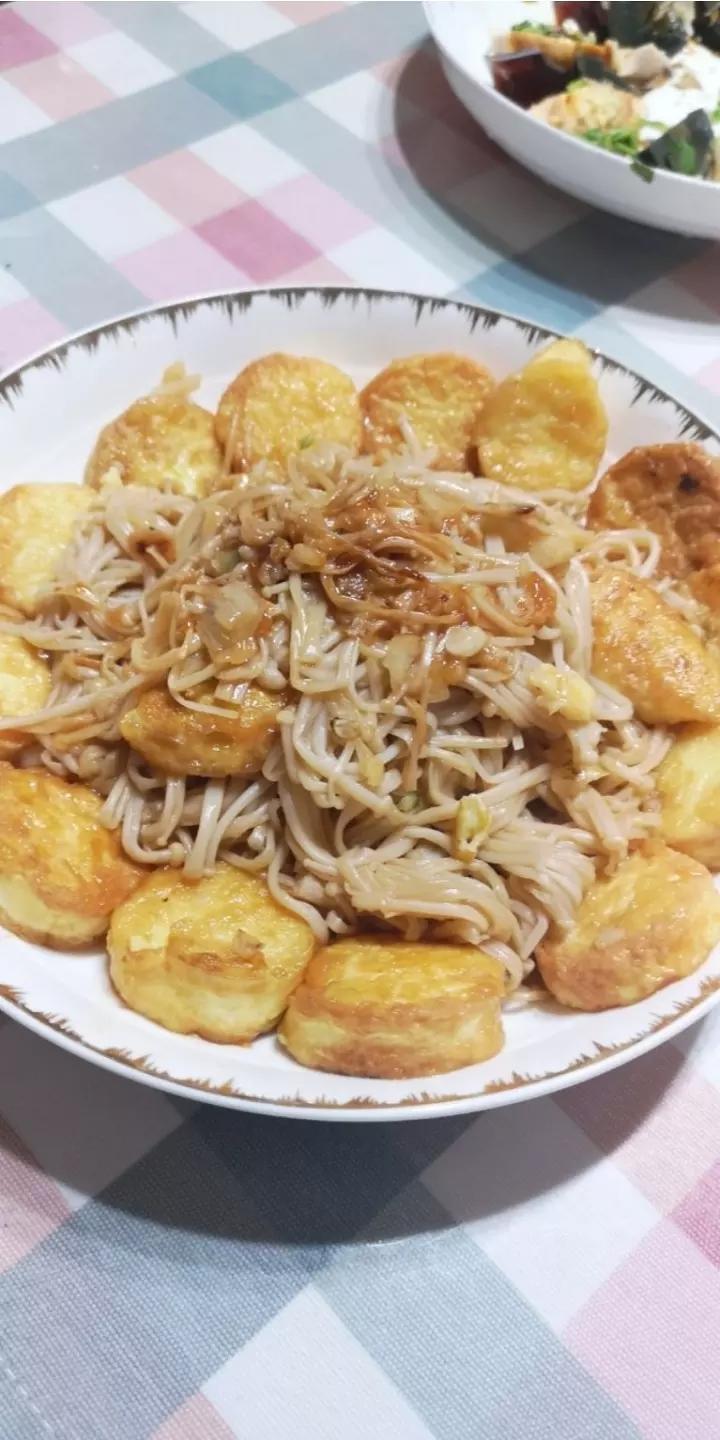 超级下饭菜--金针菇日本豆腐