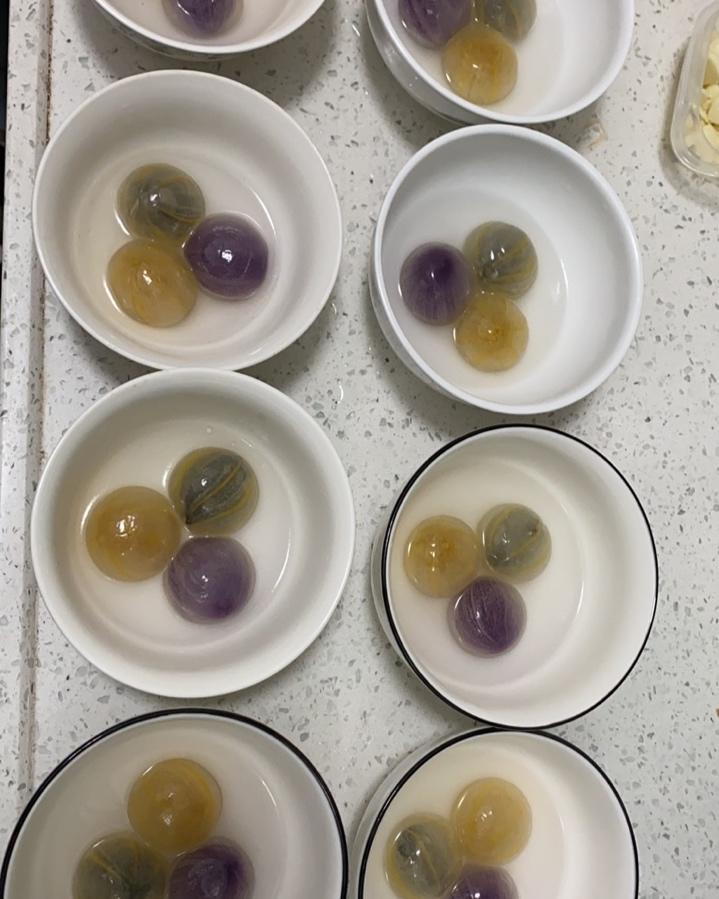 水晶汤圆在家做，一口咬出五彩馅料