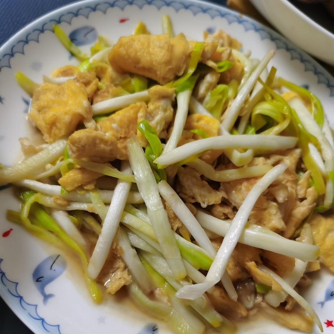 老丁的私房菜－韭黄炒鸡蛋