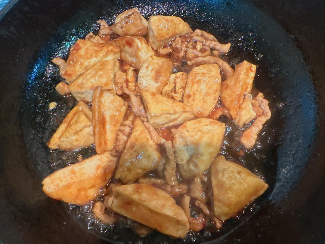 家常快手菜~葱烧豆腐