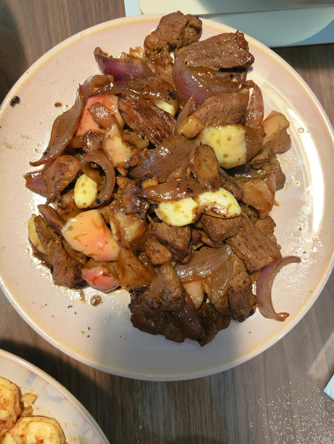 简易版苹果炖猪排