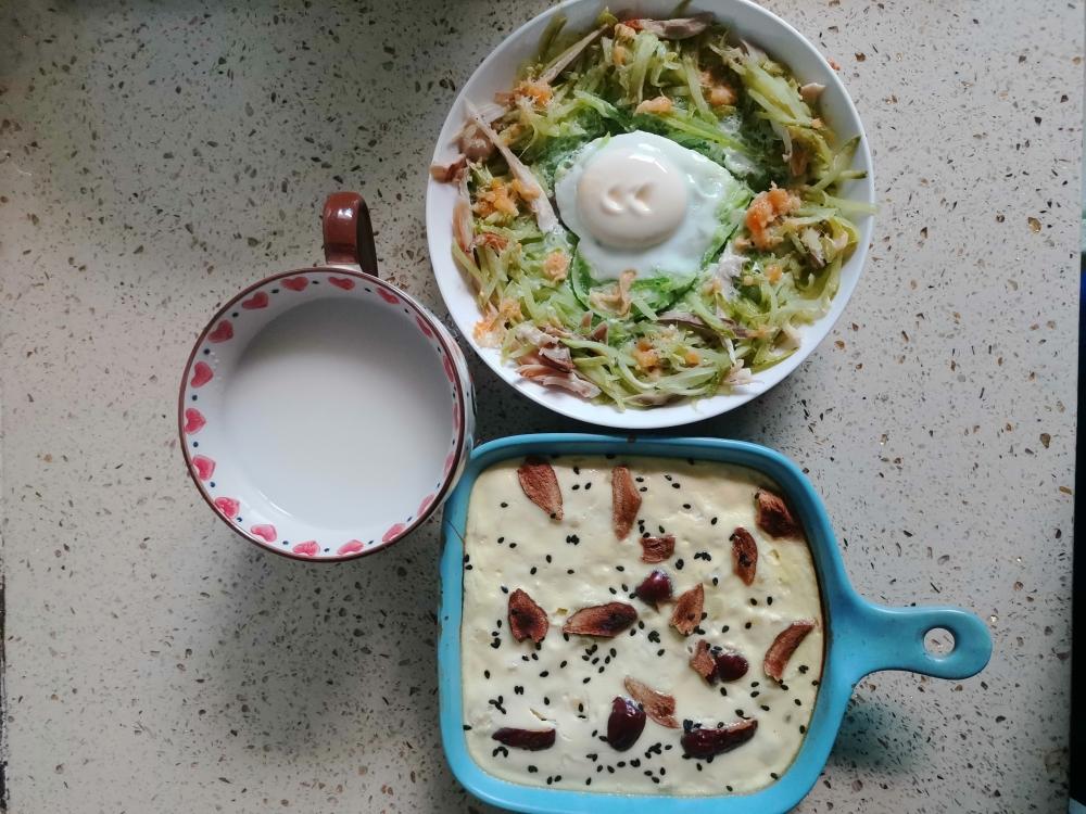 一蒸一烤就可以的简单早餐的做法