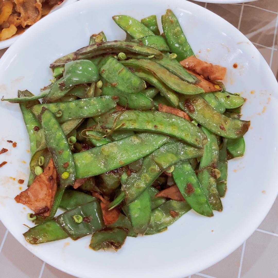 荷兰豆炒火腿