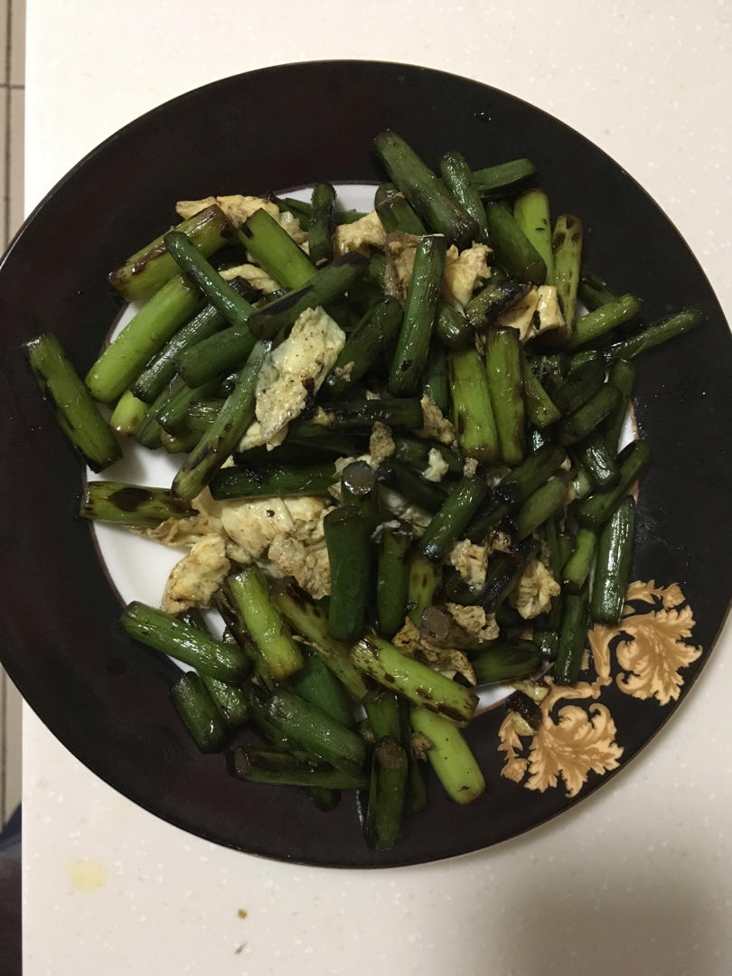 蒜薹炒鸡蛋