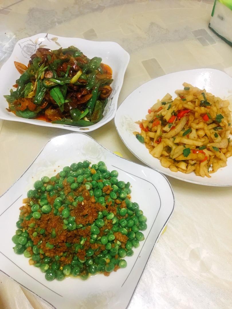快手菜 青豆炒肉