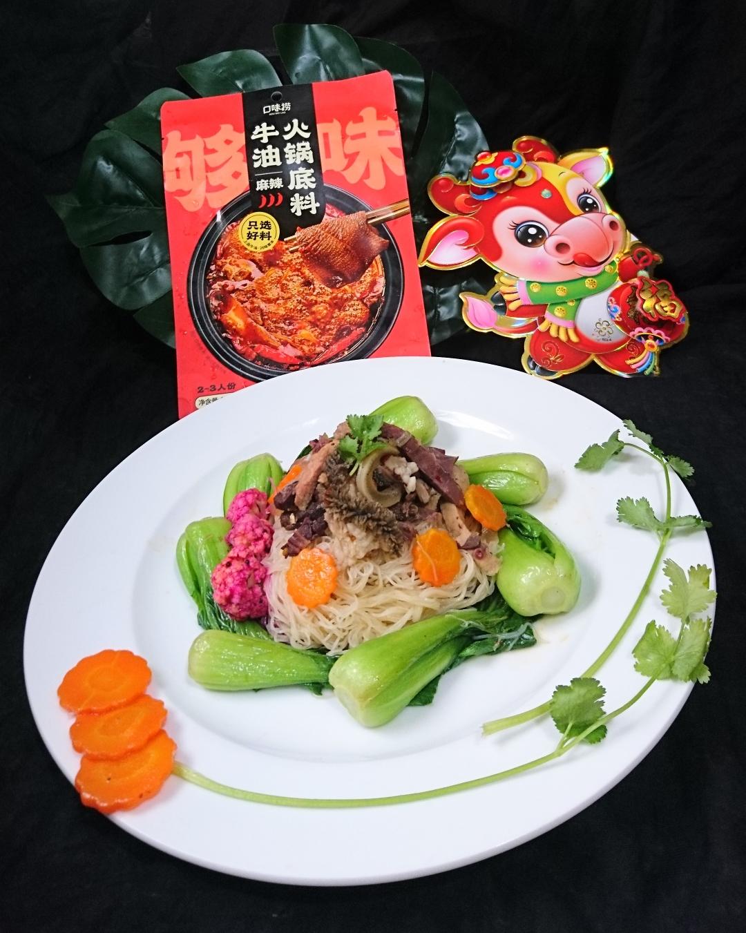 牛杂捞粉的做法