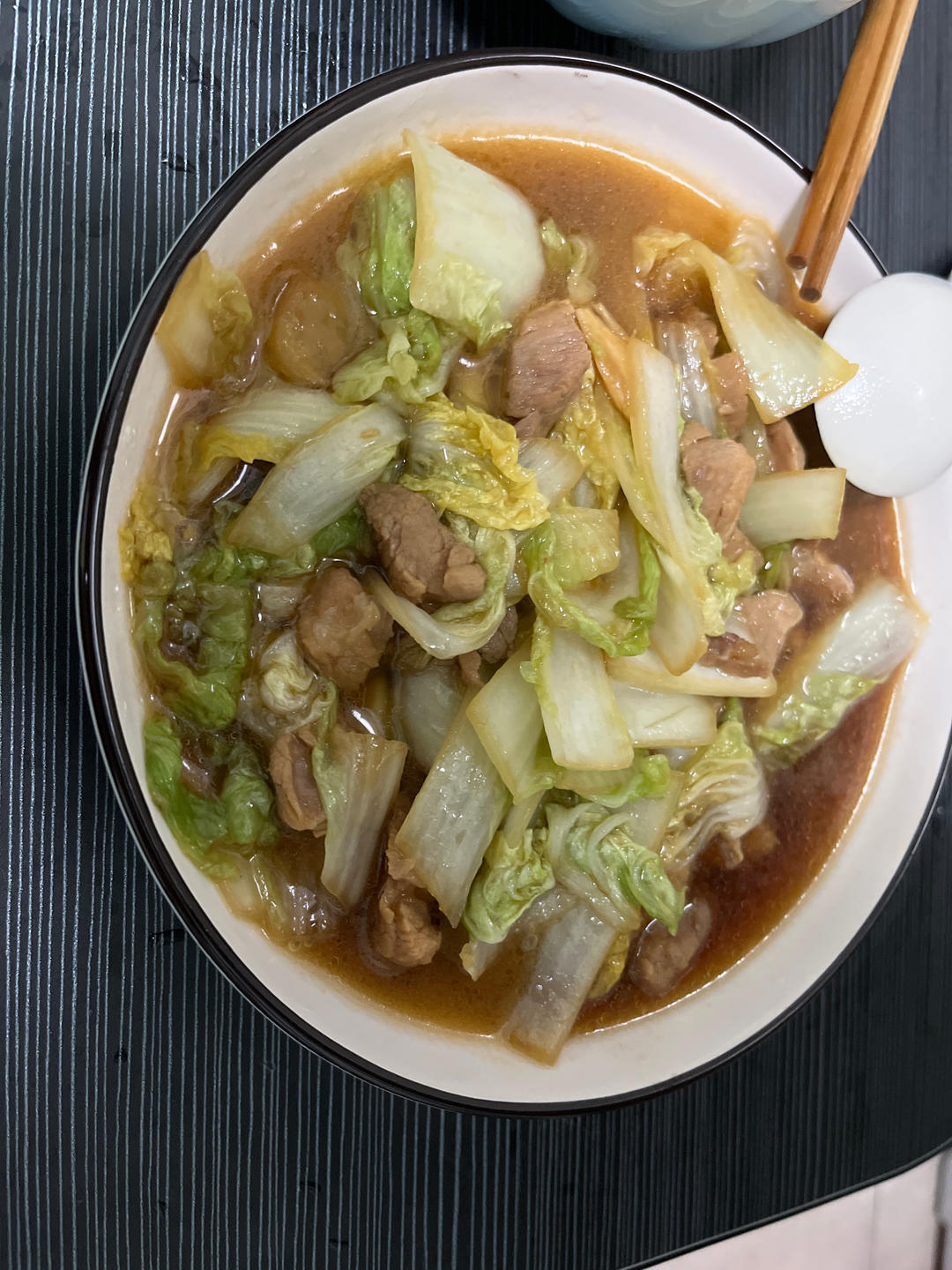 大白菜炒肉片