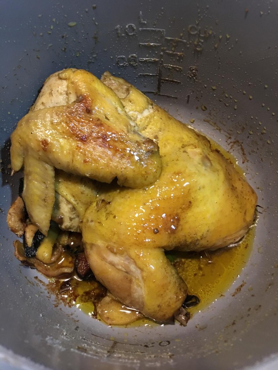 电饭锅简易版：盐焗手撕鸡