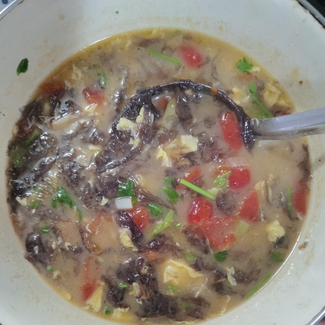 5分钟快手汤!好喝到没朋友❤番茄紫菜鸡蛋汤