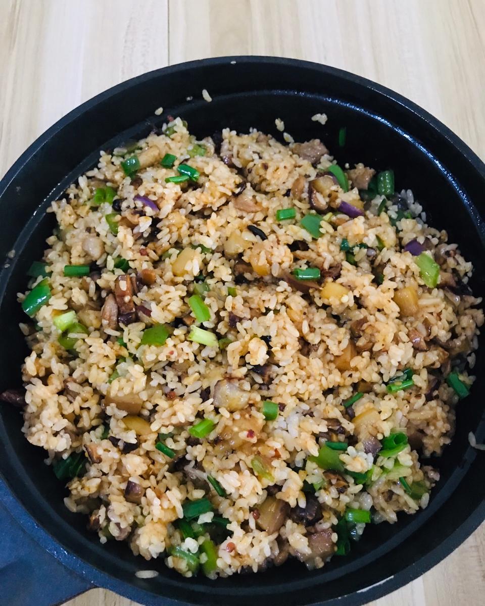 特别好吃的茄子炒饭