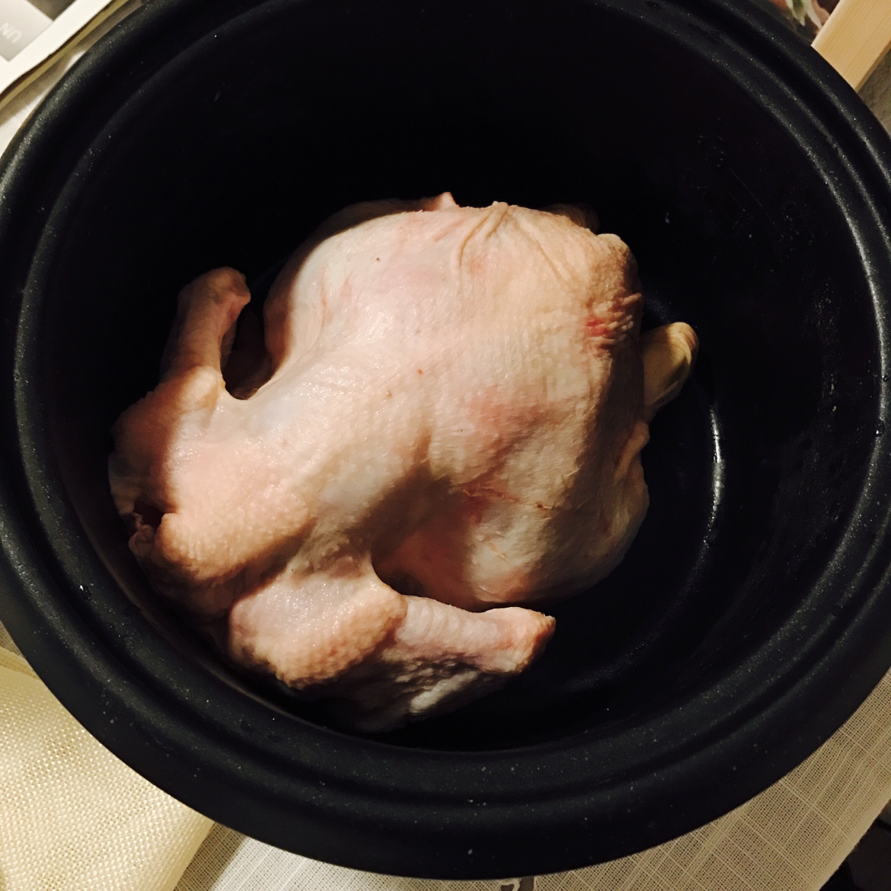 电饭煲烤全鸡的做法 步骤1