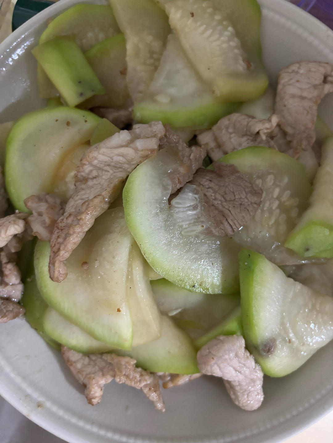 西葫芦炒肉（清淡口味）