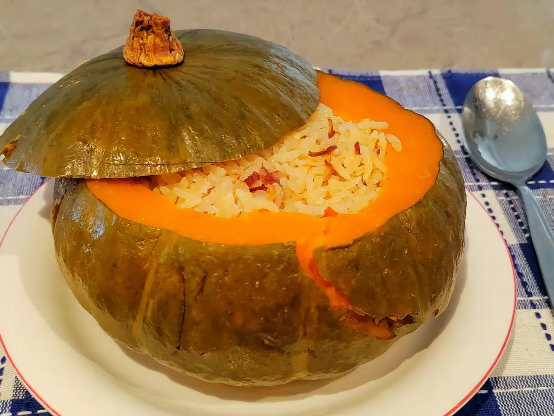 蒸南瓜饭