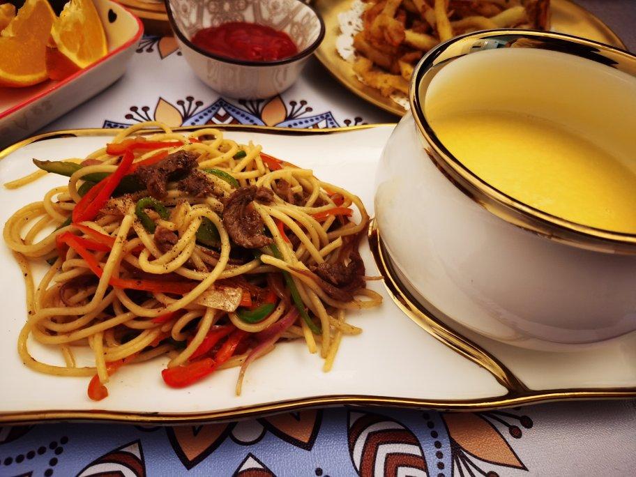 黑胡椒牛柳意大利面