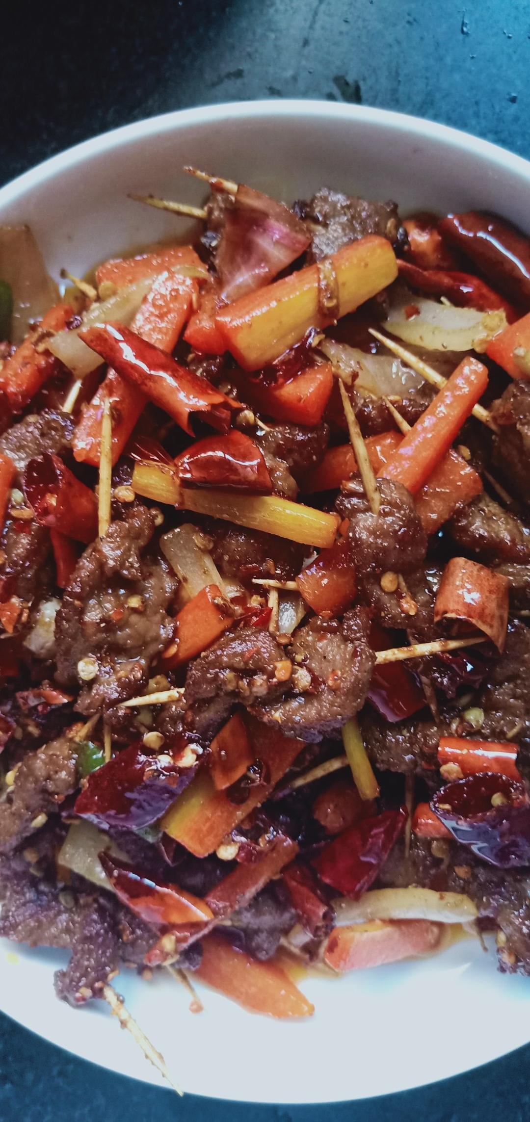 超好吃的牙签牛肉