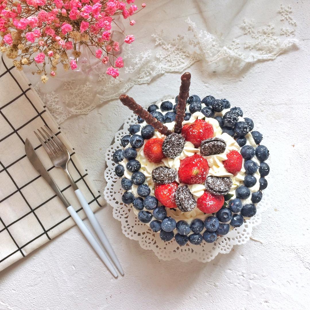 鲜果巧克力裸蛋糕