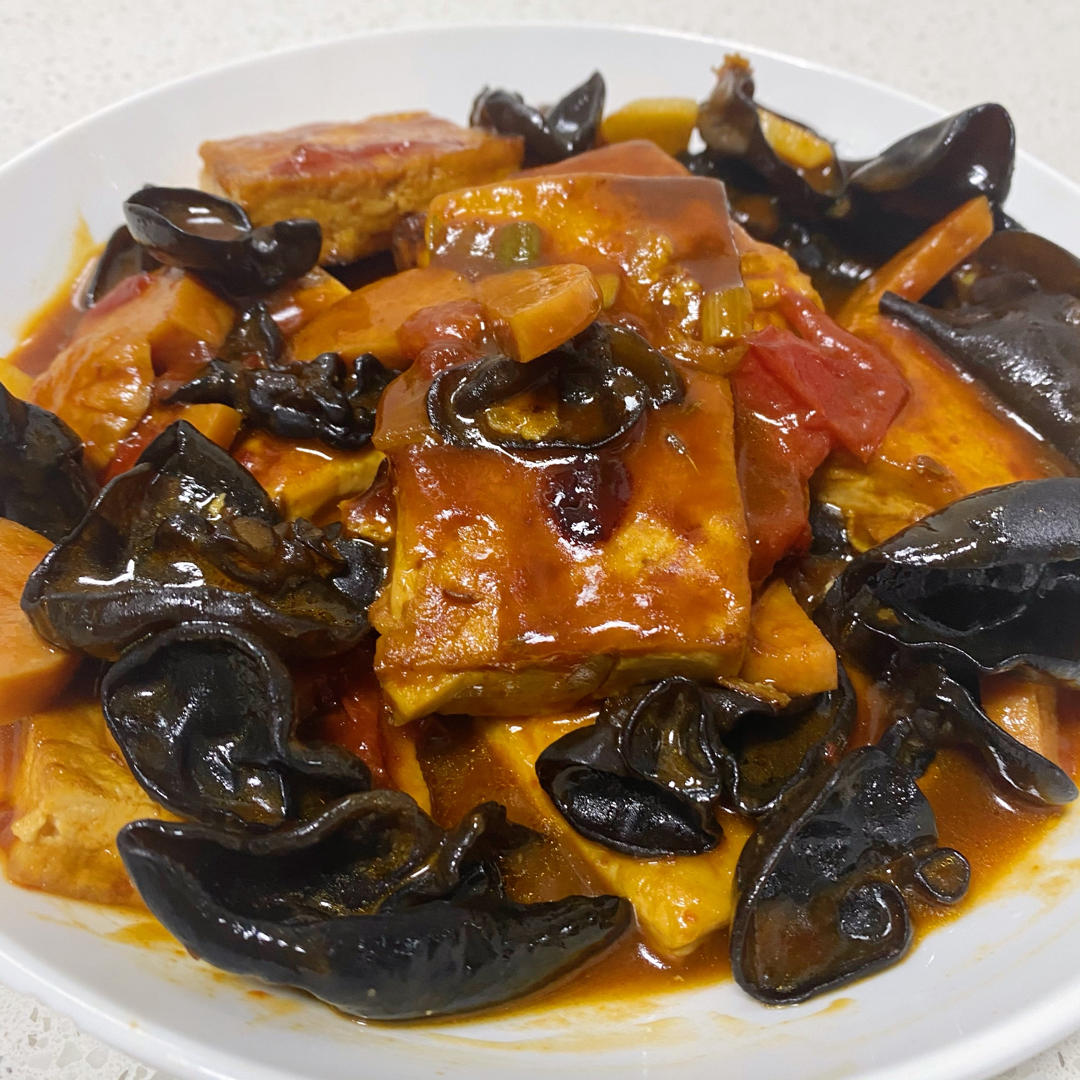 木耳炒豆腐