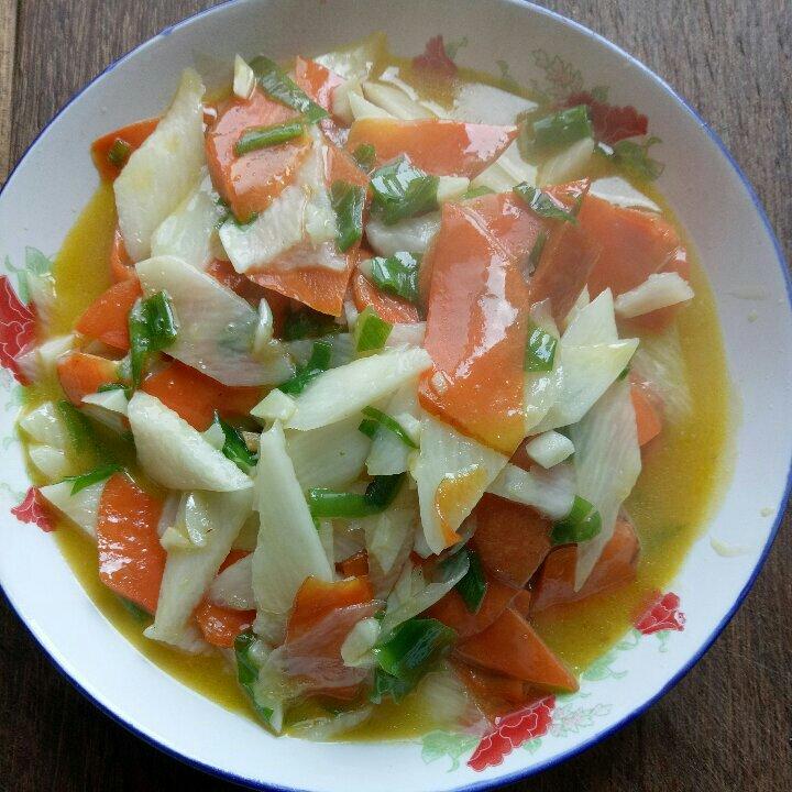 老丁的私房菜-清炒山药