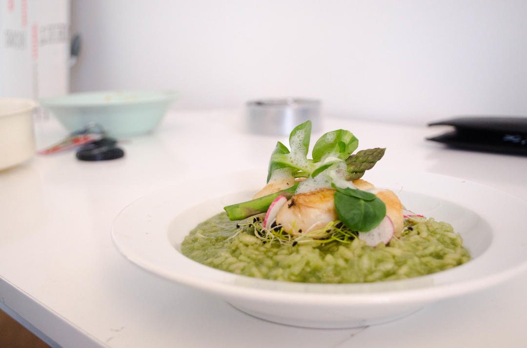 扇贝春季时蔬调味饭