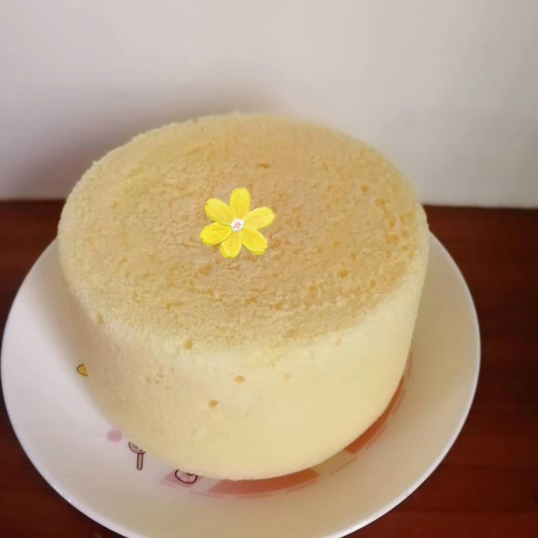 简单的全蛋蒸蛋糕（普通面粉）的做法