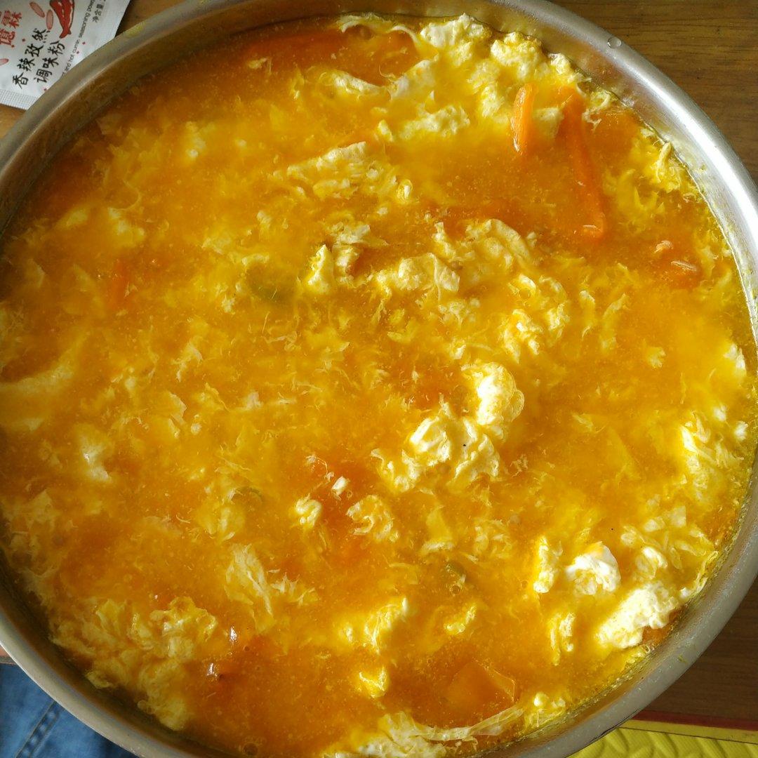 酸甜可口❗️零难度✨美白防晒番茄豆皮蛋花汤