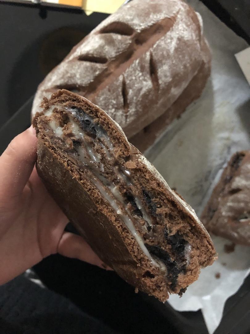 超级好吃简单好做的可可麻薯软欧面包
