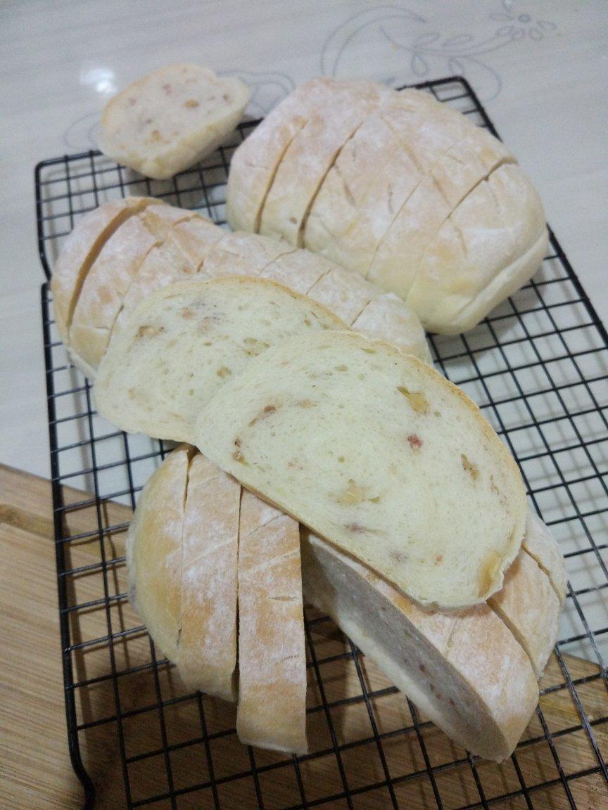 香喷喷的全麦培根面包