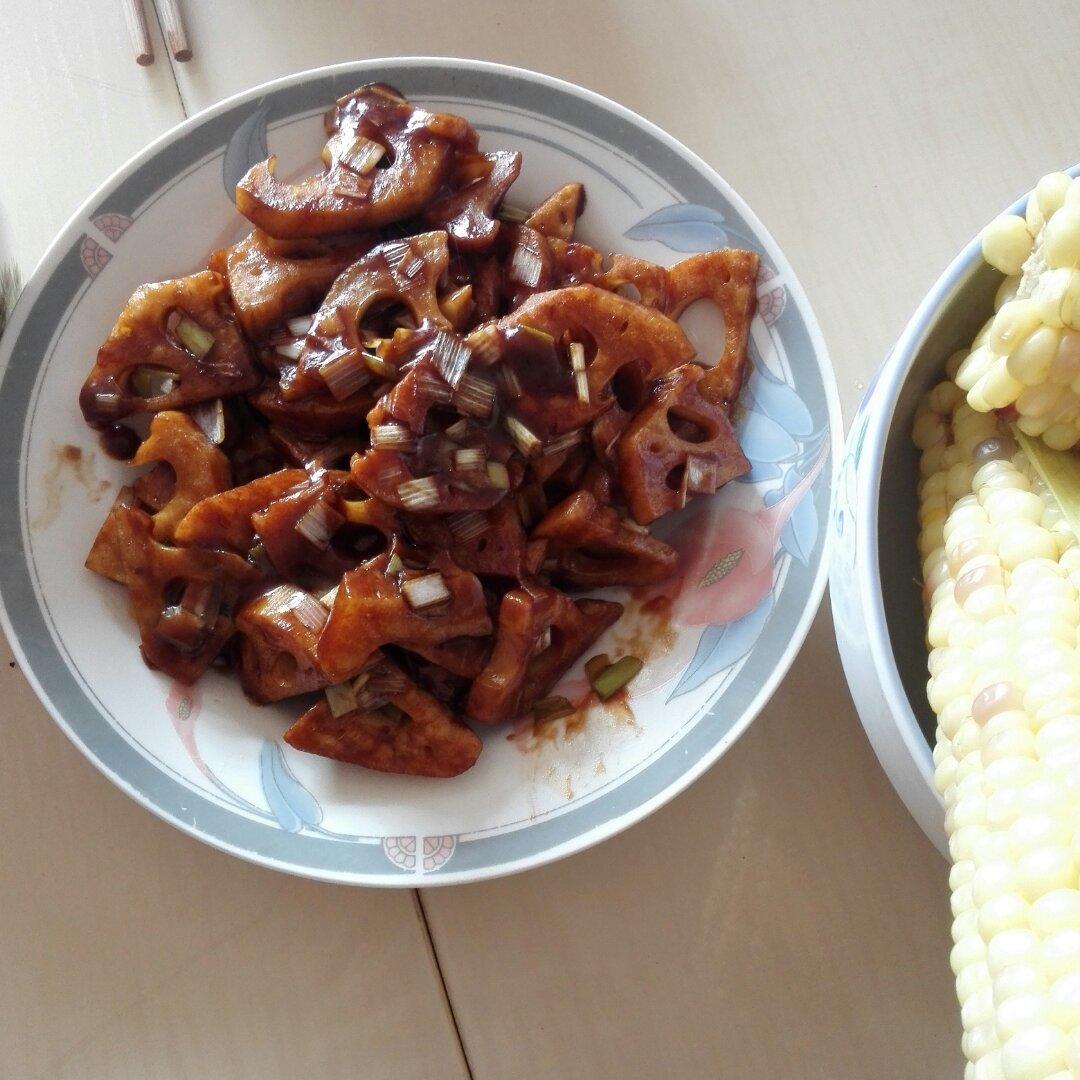 酸甜的开胃菜-  糖醋藕丁