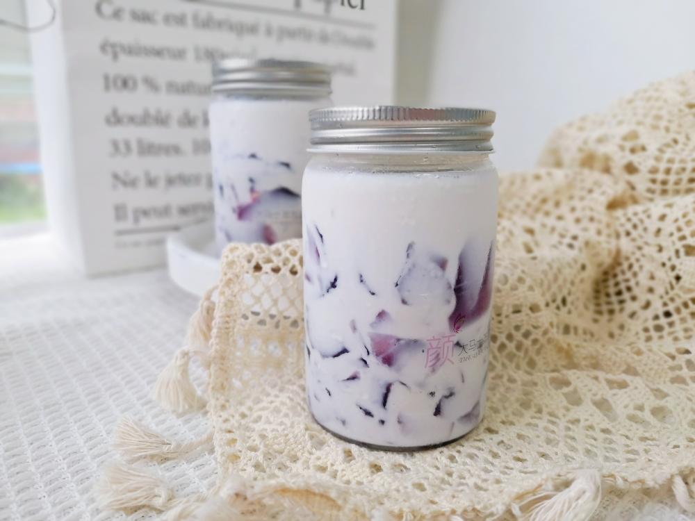 夏天必备饮品‼️葡萄冻撞奶冻，清凉爽滑超好喝的做法