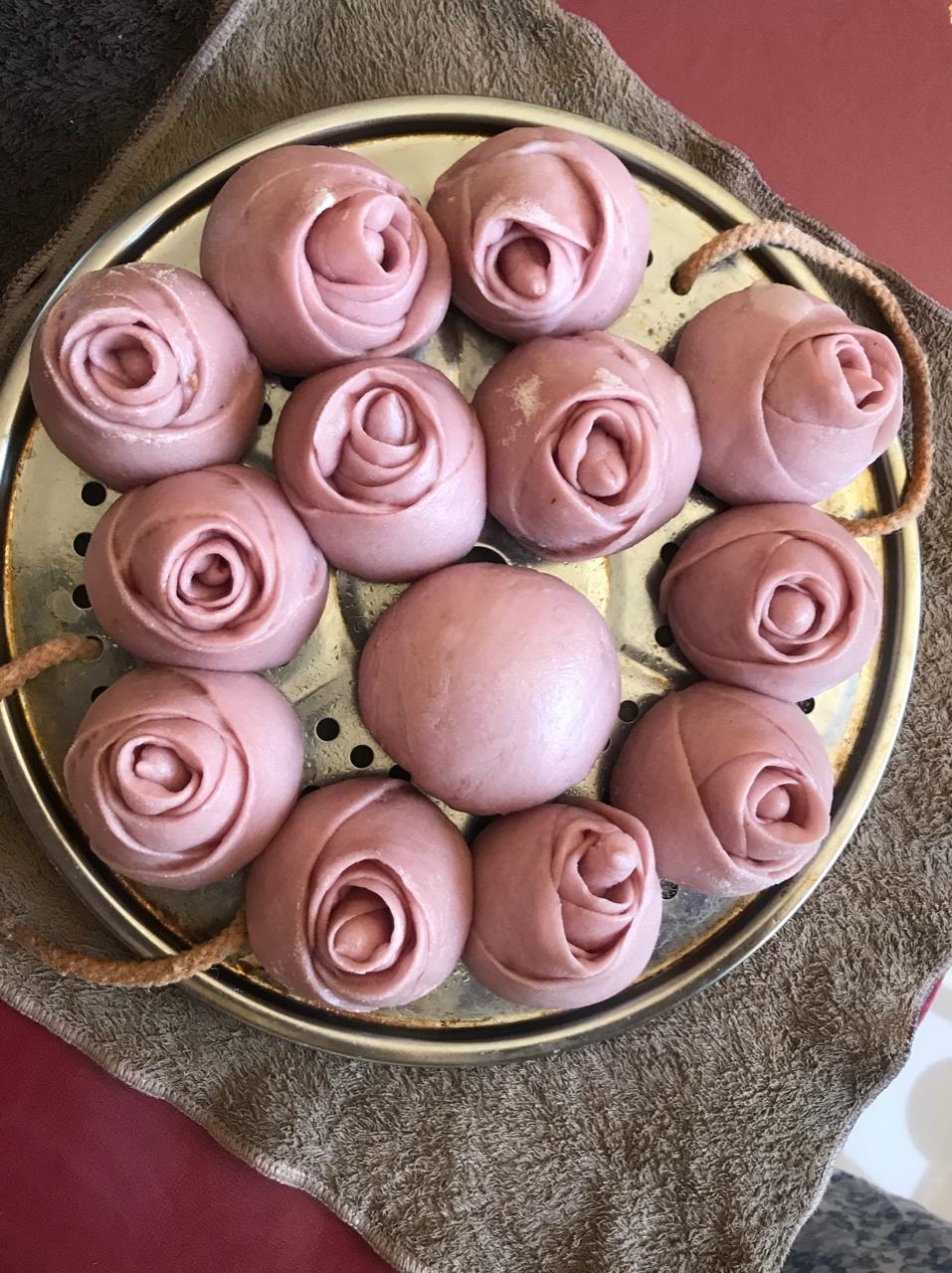玫瑰花馒头