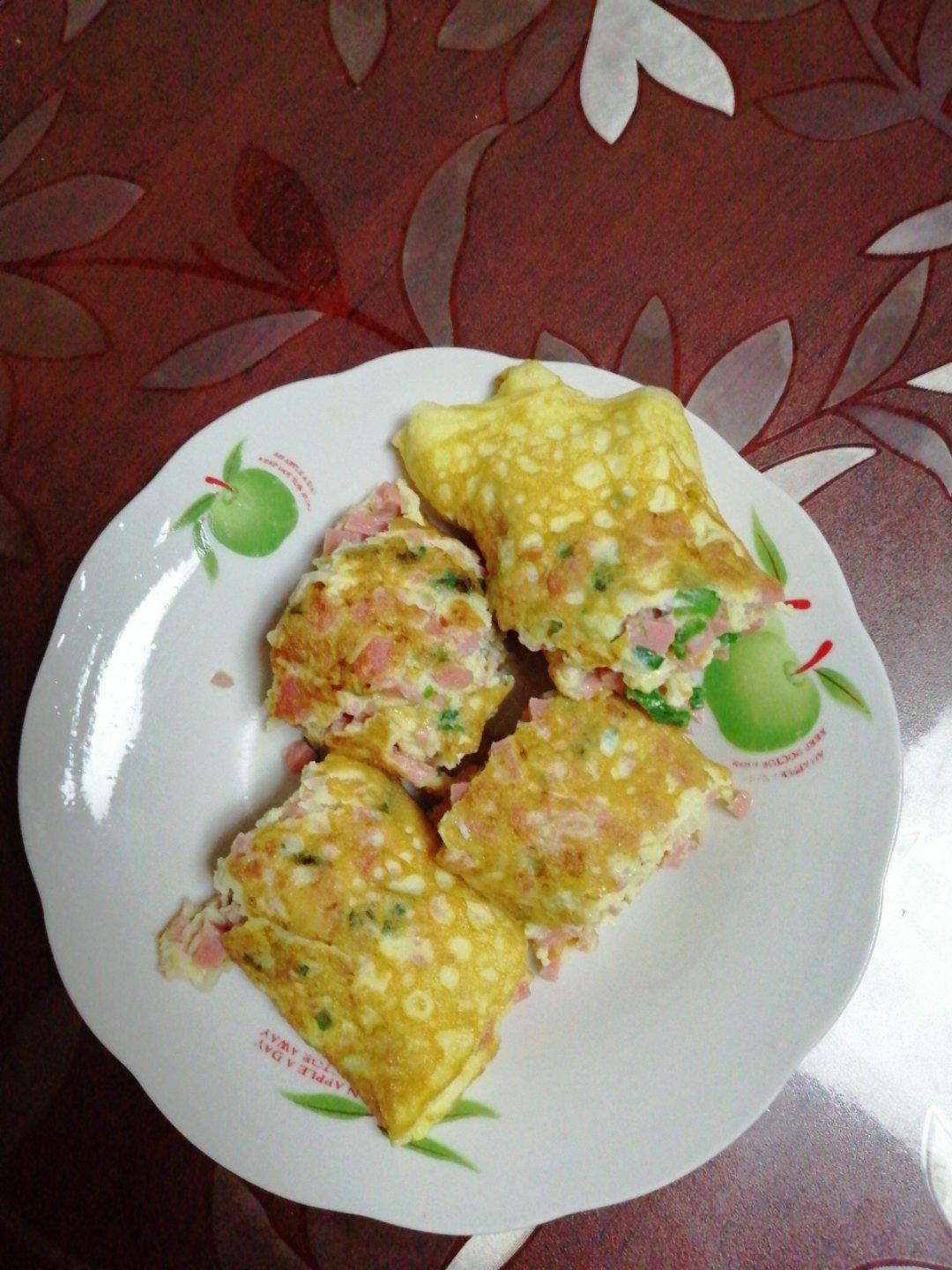 香肠芝士葱蛋烧