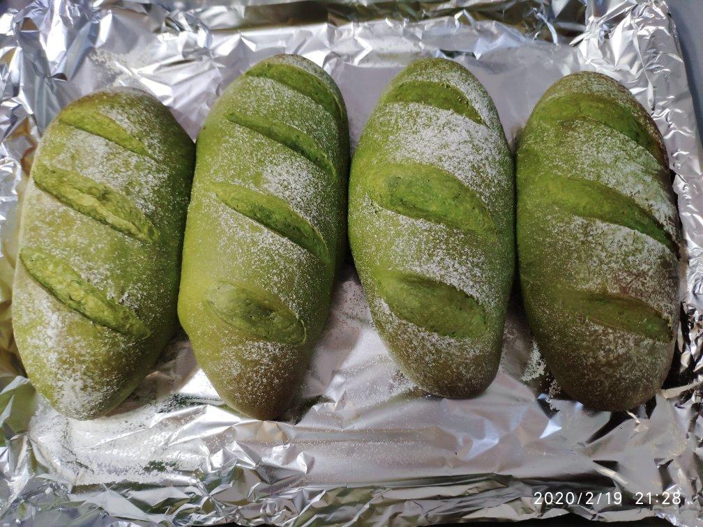 抹茶蜜豆软欧包