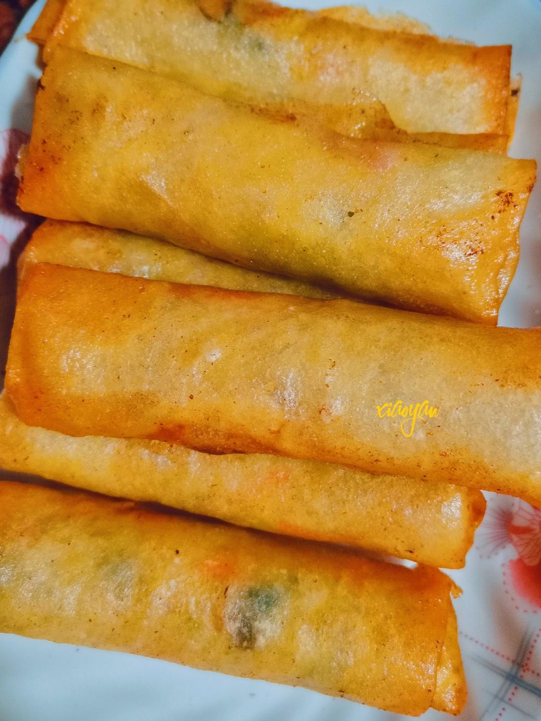 从摊皮到成品手把手教你，外脆里香炸春卷